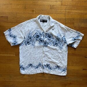 Honolua Surf Co. Hawaiian Shirt Floral Print Button Up Short Sleeve XL‎